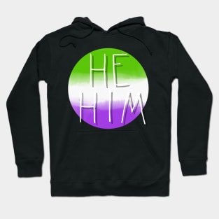 He/Him Genderqueer Flag Hoodie